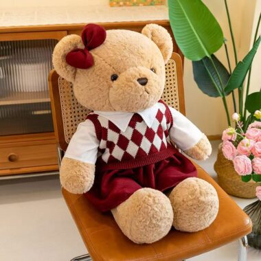 Premium plush teddy bear gift with soft luxurious fabric