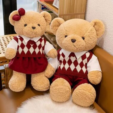 Premium plush teddy bear gift with soft luxurious fabric