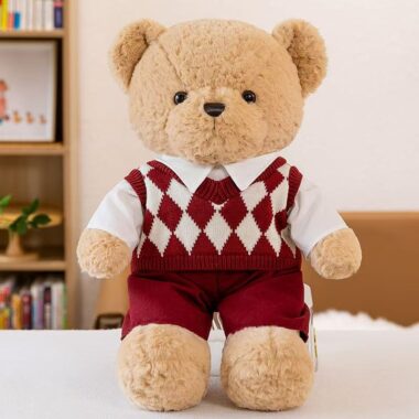 Premium plush teddy bear gift with soft luxurious fabric