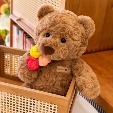 Cute Qixi Festival teddy bear plush designed for romantic gifting