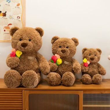 Cute Qixi Festival teddy bear plush designed for romantic gifting