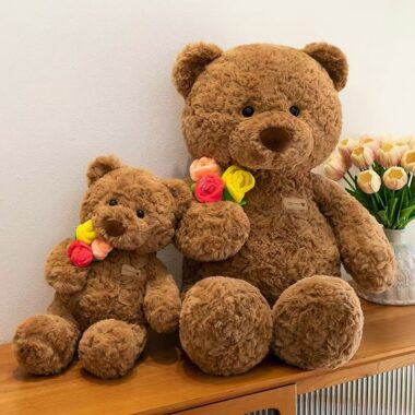 Cute Qixi Festival teddy bear plush designed for romantic gifting