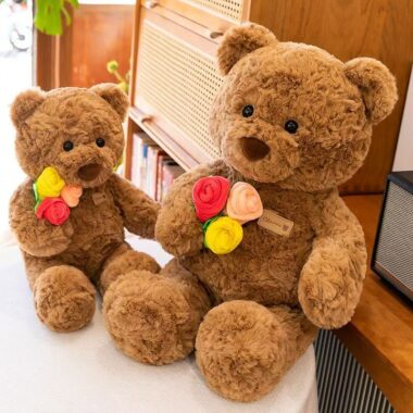 Cute Qixi Festival teddy bear plush designed for romantic gifting