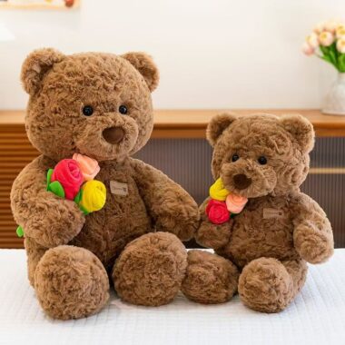 Cute Qixi Festival teddy bear plush designed for romantic gifting