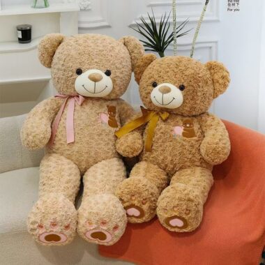Cute multi-size teddy bears in small, medium, and large sizes