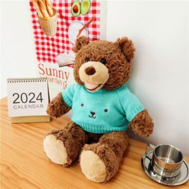 Smiling healing teddy bear plush for comfort and gifting