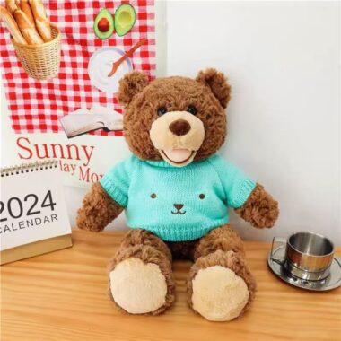Smiling healing teddy bear plush for comfort and gifting