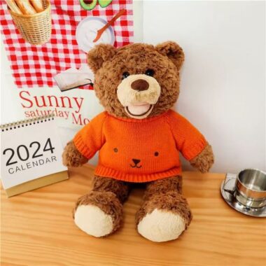 Smiling healing teddy bear plush for comfort and gifting