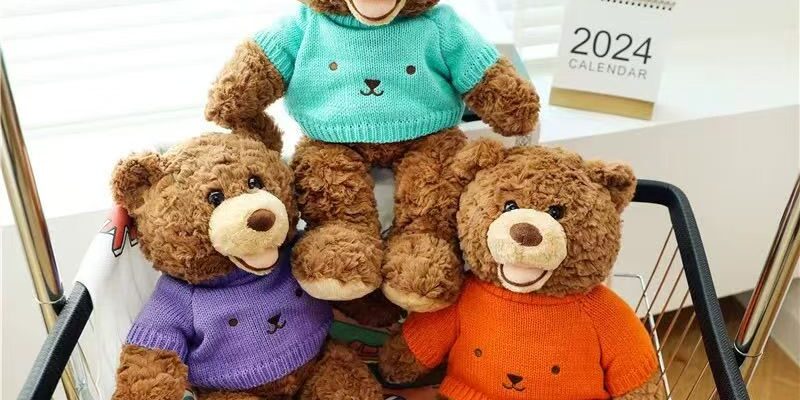 Smiling healing teddy bear plush for comfort and gifting