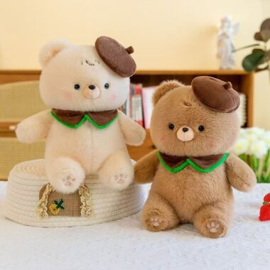 Soft soothing teddy bear plush designed for birthday gifts