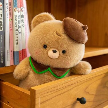 Soft soothing teddy bear plush designed for birthday gifts