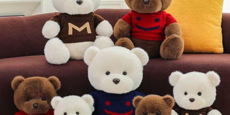 Ultra-soft cute teddy bear plush gift for girls