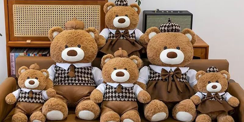 Cute Valentine’s teddy bear plush designed for romantic gifting