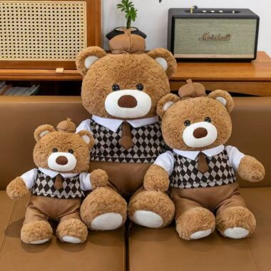 Cute Valentine’s teddy bear plush designed for romantic gifting