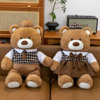 Cute Valentine’s teddy bear plush designed for romantic gifting