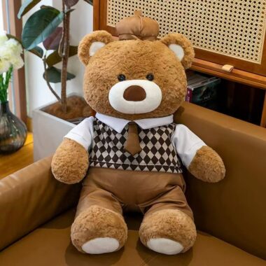 Cute Valentine’s teddy bear plush designed for romantic gifting